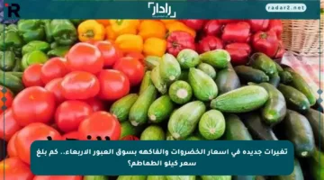 تغيرات جديدة في أسعار الخضروات والفاكهة بسوق العبور الأربعاء.. كم بلغ سعر كيلو الطماطم؟